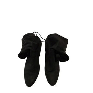 Charles David Black Velvet Knee-High Boots